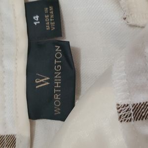 Striped shorts. Lined blend